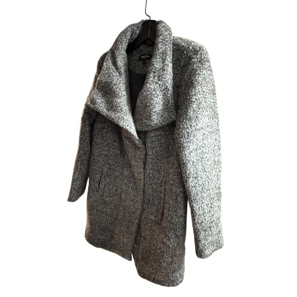 Kenneth‎ Cole Women's Gray Wool Blend Coat L/G - Picture 5 of 10